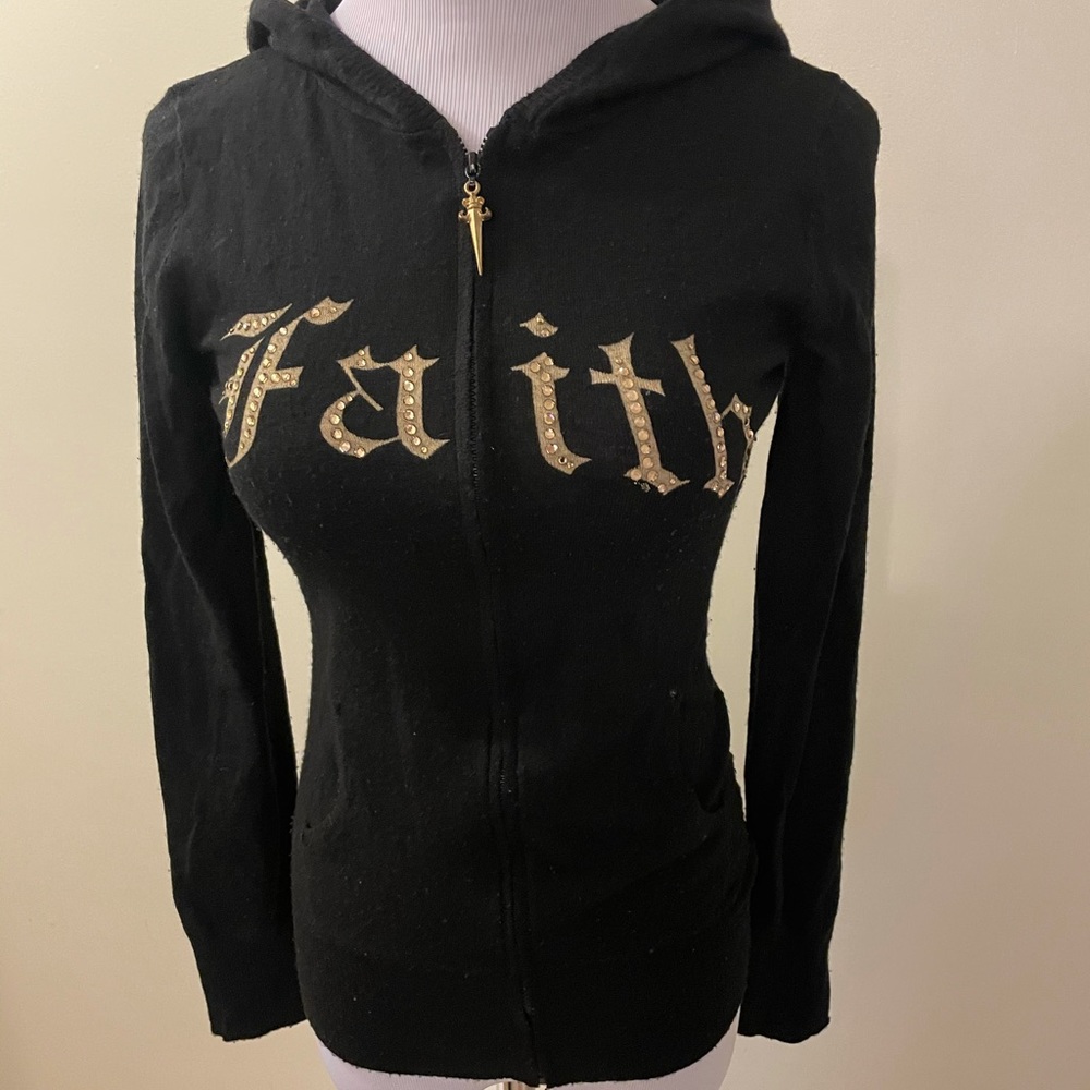 Faith Connexion wool zip up sweater 💯% wool